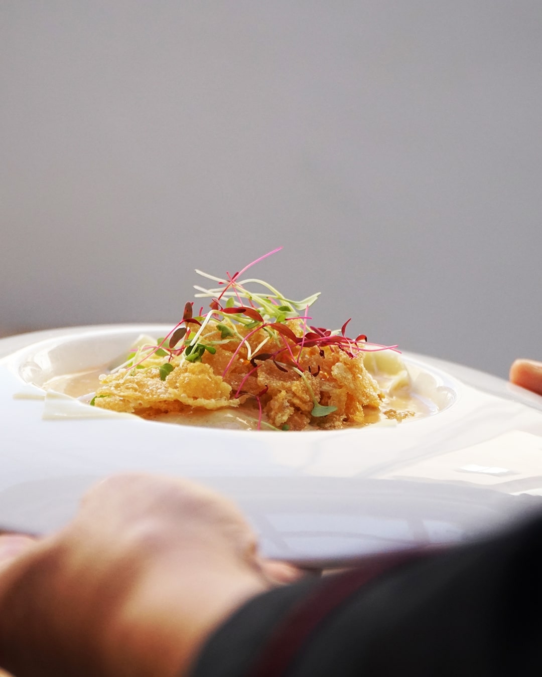 Imagen de un plato listo para entregar